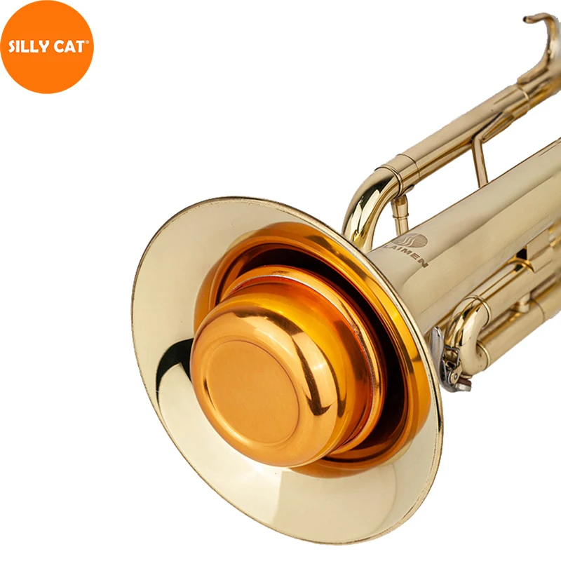 

Aluminum Metal Bb Trumpet Mute Silencer Reduce 30%-40% Volume Bb Trumpet Practice Mute Reduce Disturb Neighbors For Bb Trumpet