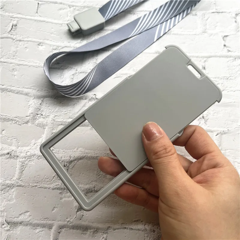 Name Tag Plastic Credential Holder With Retractable Lanyard Simple Badge Card Holder Luxury Employee ID Necklace  Supplies