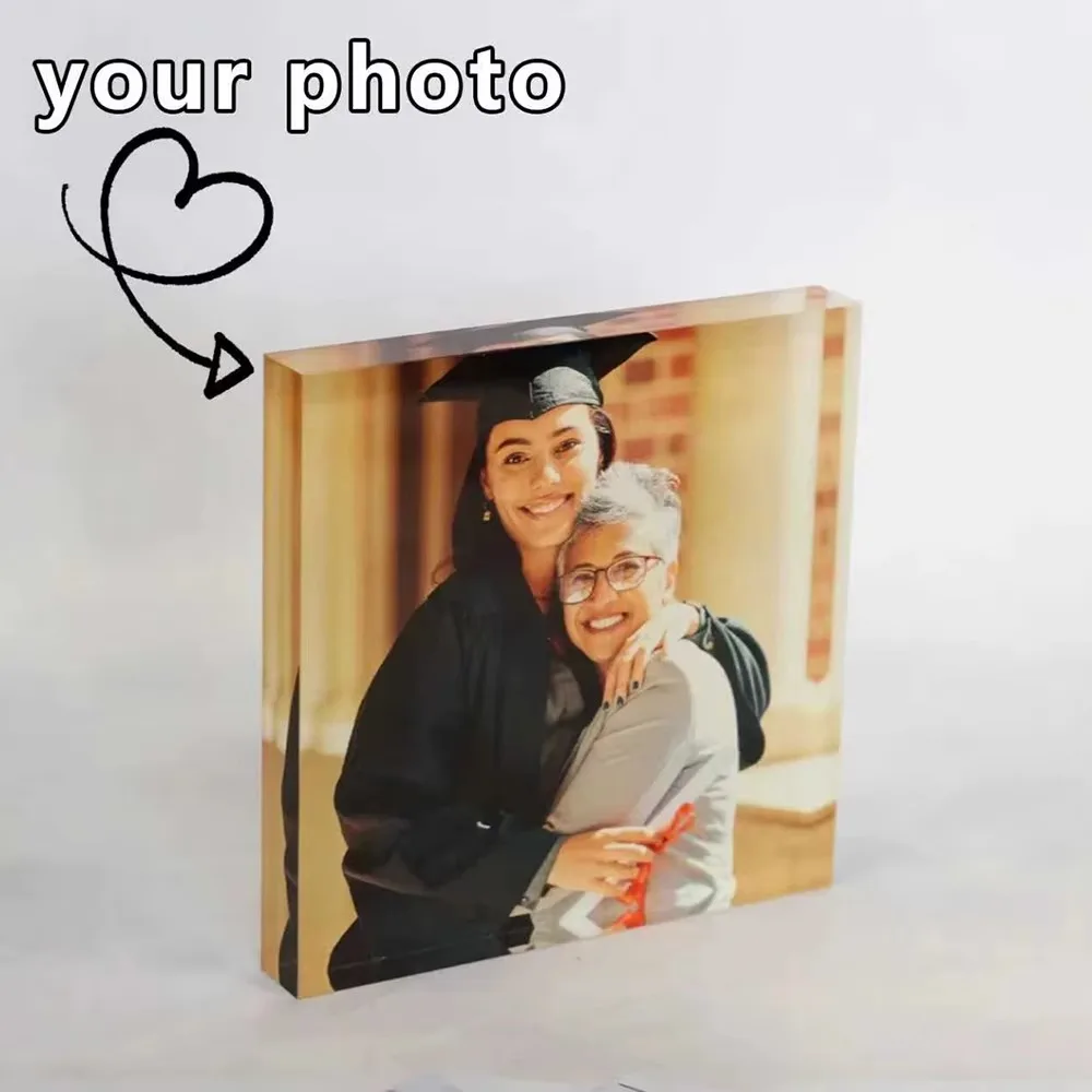 Custom Photo Acrylic Personalized Gift For Family Mom Friends Birthday Anniversary Wedding Valentine