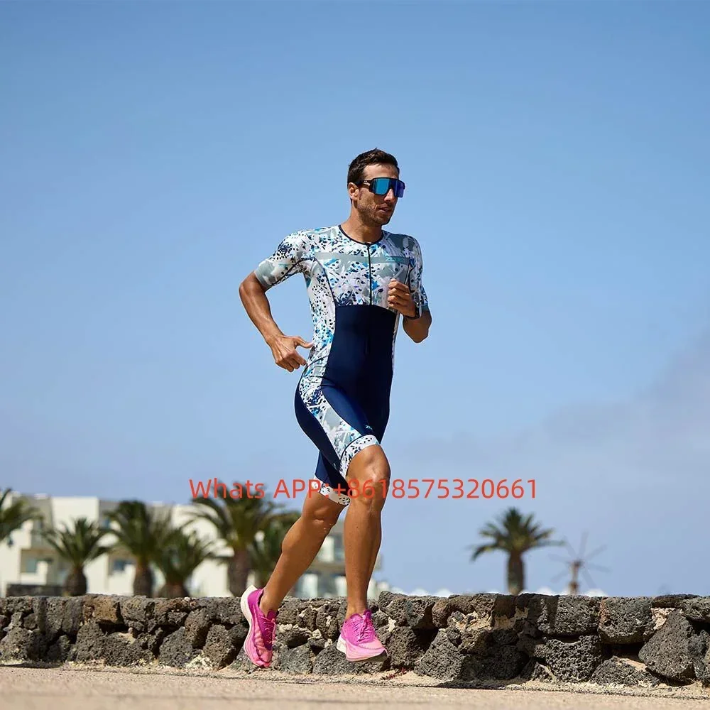 Zone3 Men Tri Suit Triathlon Racing Suit Aero Jumpsuit Ropa Ciclismo Hombre Cycling Skinsuit Swimming Running Clothing 2025 New