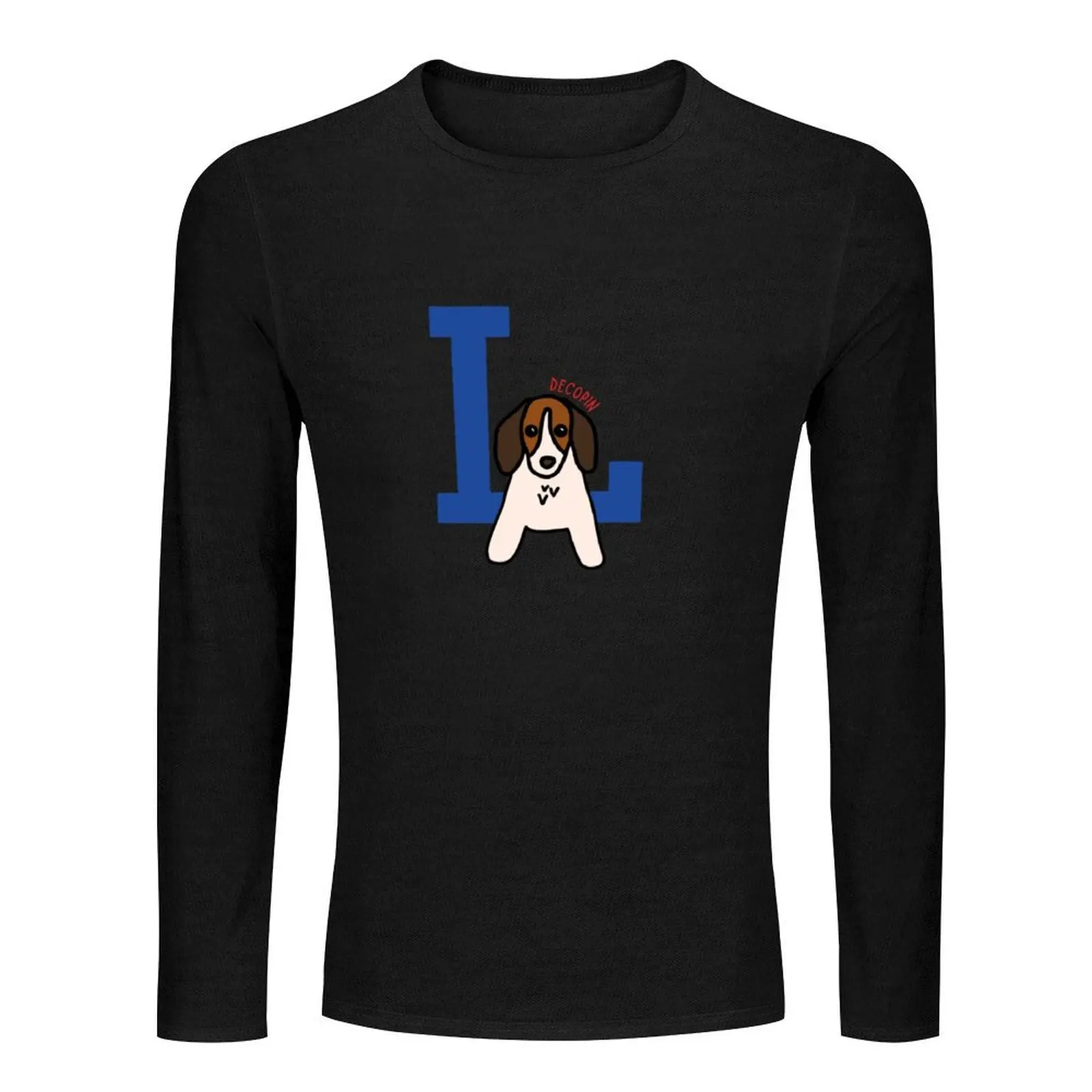 Ohtani Decopin (Decoy) Dog LA Dodgers Logo Long T-Shirt funny t shirts workout shirts for men