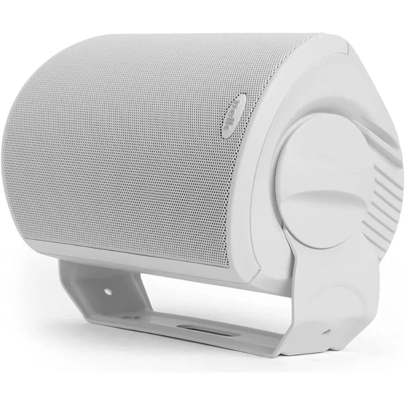 Atrium 6 Outdoor All-Weather Speakers with Bass Reflex Enclosure (Pair, White), Broad Sound Coverage, Speed