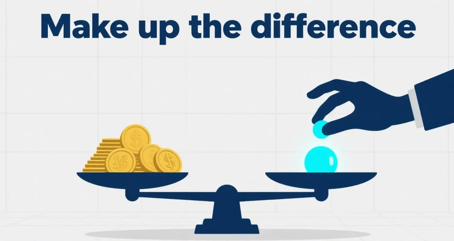

Make up the difference