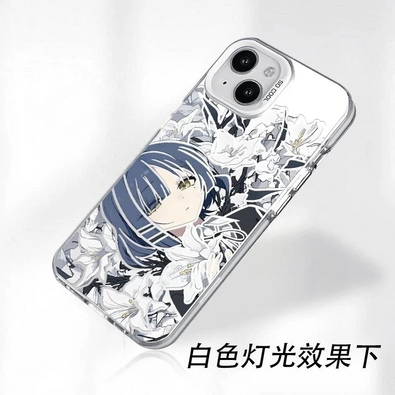 Capa de telefone linda menina Yamada Ryo para iPhone 11 12 13 14 15 16 17 Pro Max Plus XR mini Air Bocchi The Rock! Capa para meninas de flores