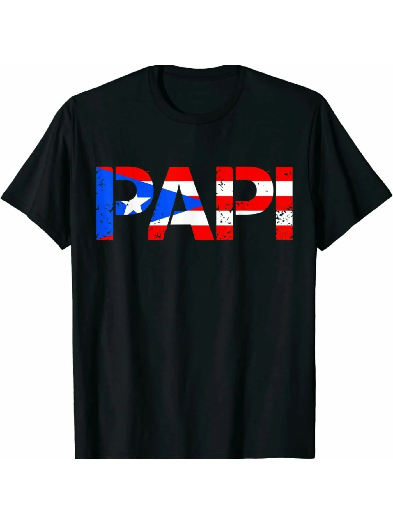 

Puerto Rico Pride Men's T-Shirt 100% Cotton, Comfortable & Stylish Casual Tee with Flag Design, Perfect Father's Day Gift