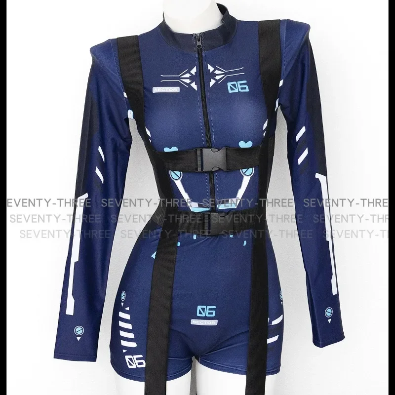 Japanese Anime Game Sukumizu Sexy Cyber Machinery Agent Fanshion Cosplay Costume Jumpsuit Swimwear Sport Bodysuit Lingeries Gift