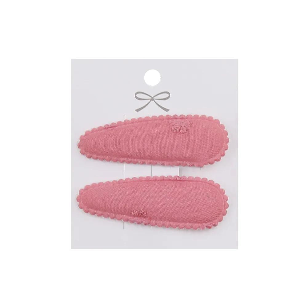 2pc Blumendruck 2 Zoll Basic Snap Baby Haar Tropfen Clips Spitze Stickerei Haar Klemme Pins Haarnadeln Baumwolle Plaid BB Haarspangen Mädchen – Detail 23