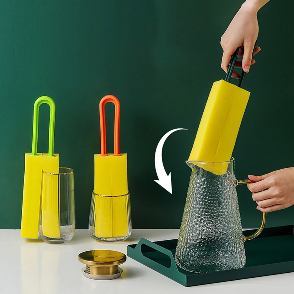 

Scrubber Cup Brush Bottle Cleaning Washing Brushes Detergent Sponge Water Cleaner