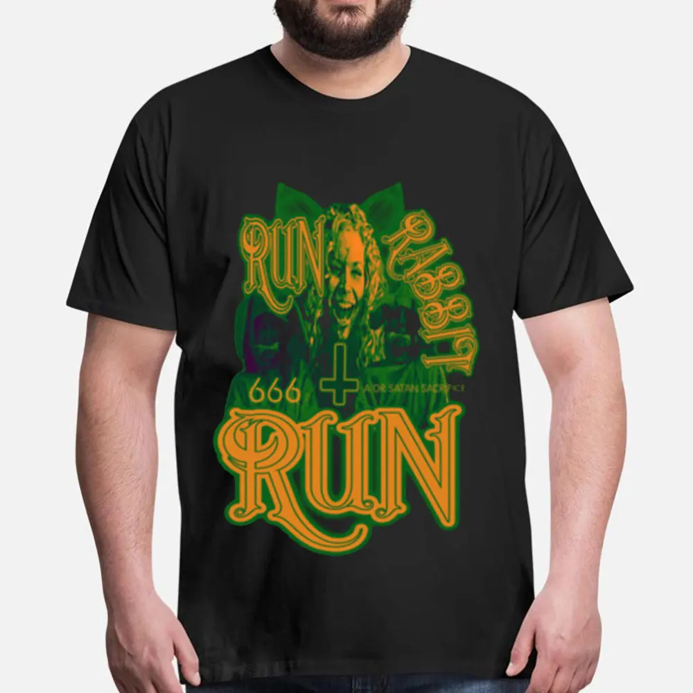 

Run Rabbit Run House Of 1000 Corpses Scary Halloween Gift t shirt 100% cotton Short Sleeve Graphic Clothes All size tops S-6XL