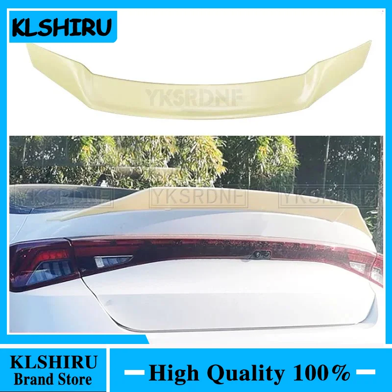 For Kia Optima K5 GT 2020-2024 K5 DL3 Spoiler ABS Plastic Black/ Carbon Fiber Look Rear Trunk Lip Spoiler Wing