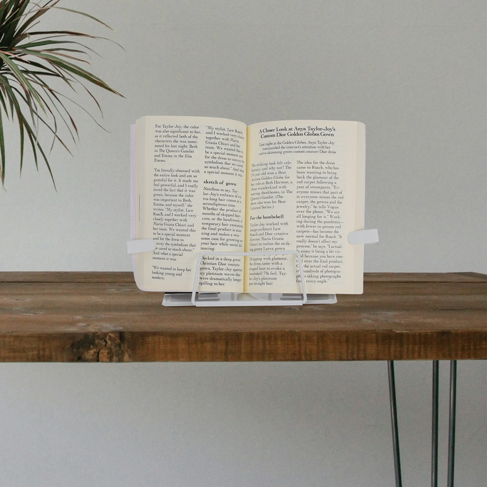 

's Panda Animal Desk Book Stand Portable Fixed Clip Reading Holder for Book Display Recipe Holder for Kitchen Counter