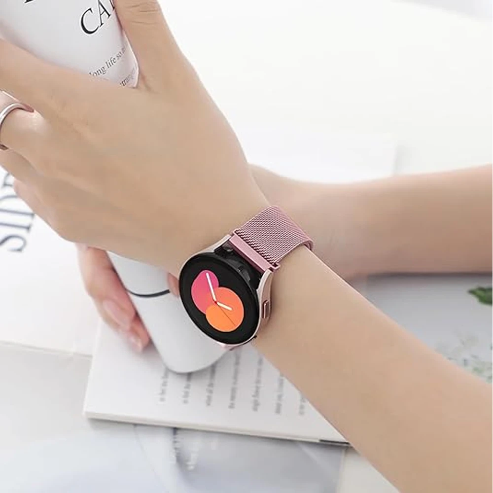 20 مللي متر 22 مللي متر الفرقة لساعة سامسونج جالاكسي 6 حزام FE/7/4/5/Pro/كلاسيكي/44 مللي متر 40 مللي متر Gerar S3 سوار كوريا المغناطيسي هواوي GT 2e 3