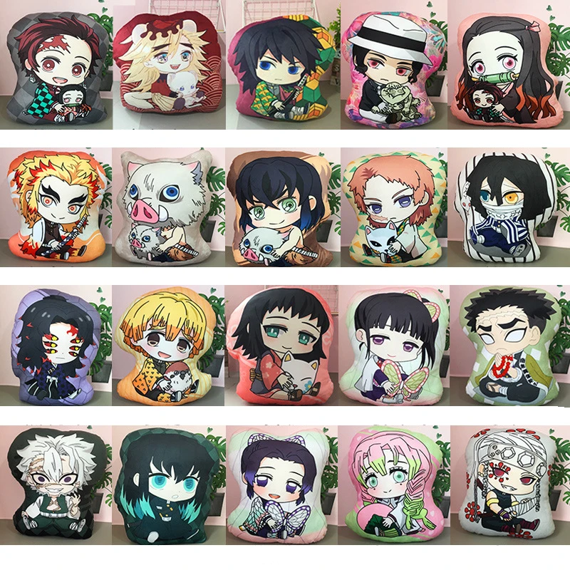 Demon Slayer Blade Japanese Anime Manga Plushies Pillow Pendant Kimetsu No Yaiba Tanjirou Nezuko Cartoon Doll Stuffed Plush Toys