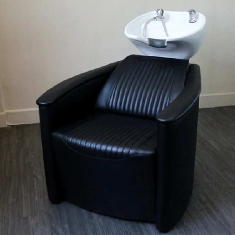 Cross-border salon reclining hair chair hair salon sitting shampoo bed barber shop special shampoo bed semi-reclining flush bed