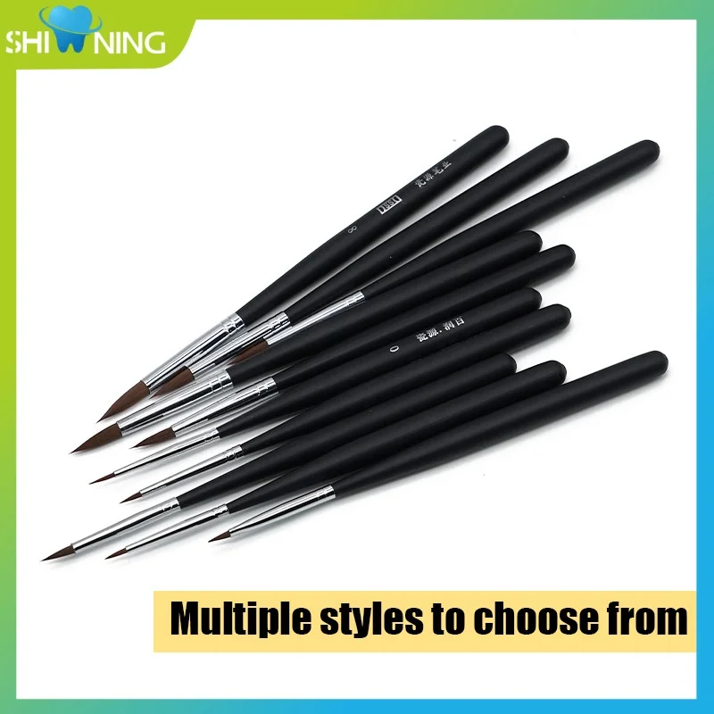 

5 шт., стоматологическая фарфоровая кисть, ручка, техника, принадлежности для стоматологической лаборатории, ручка-кисть, керамическая ручка-кисть, инструменты для стоматолога