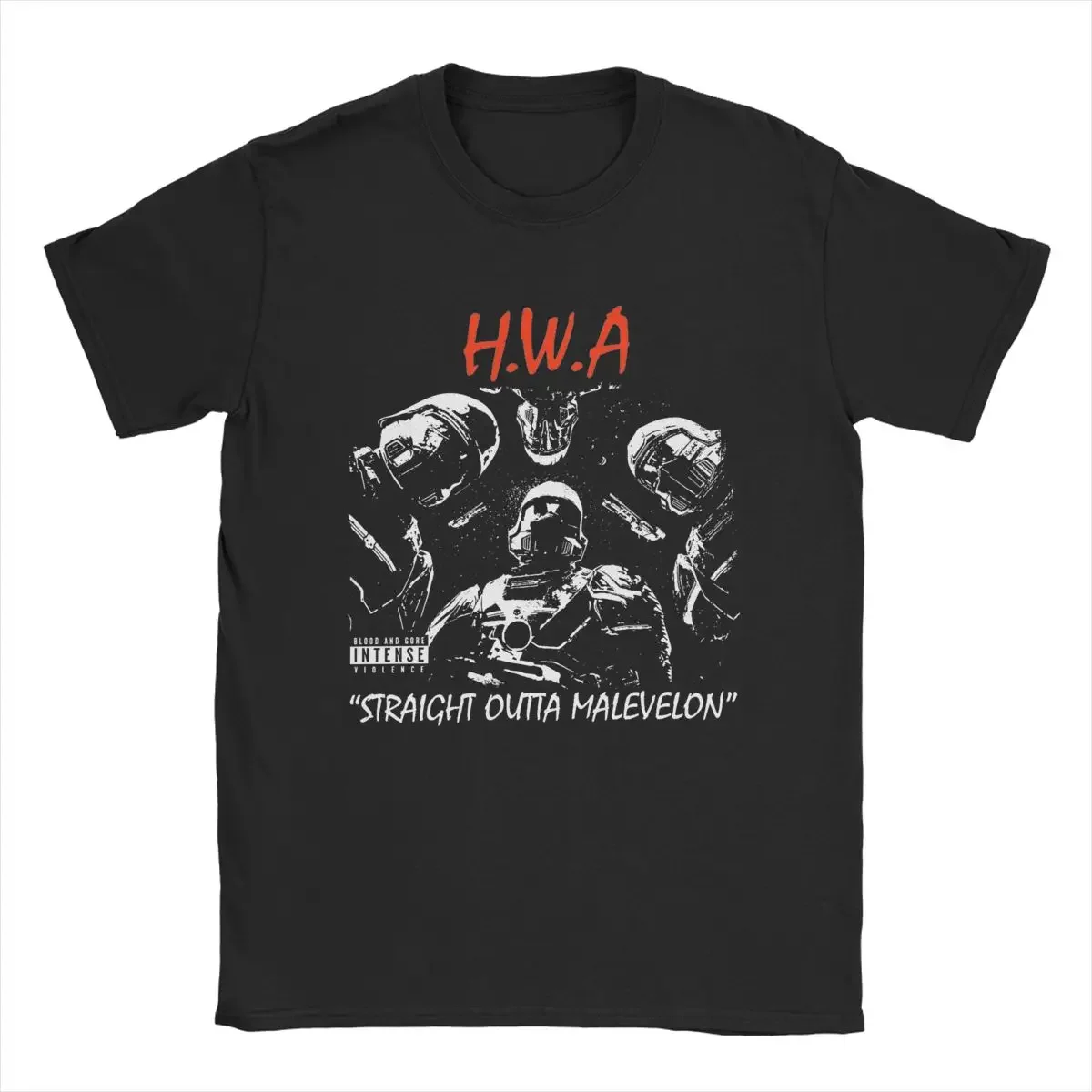 Vintage Tee Shirt Short Sleeve T-Shirts 100% Cotton New Arrival Clothing HWA Straight Outta Malevelon Helldivers Men's T Shirts