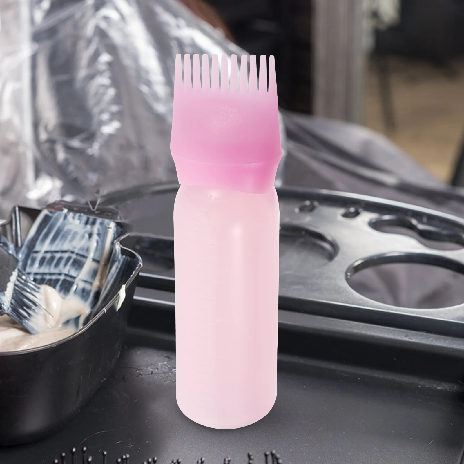 Medicine Bottle Applicator for Hair Oiling Root Comb Bottles Scalp Lash Shampoo