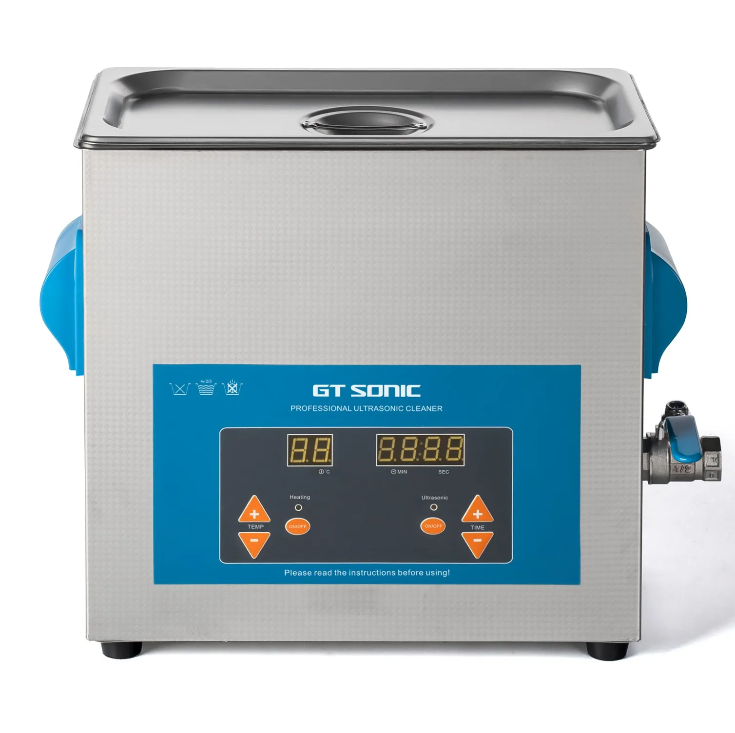 

6L Stainless Steel Machine Washable Ultrasonic Cleaner Bath for Bath Jewellery Parts Glasses Electric Table