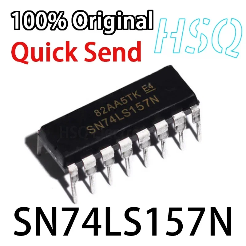 5PCS SN74LS157N 74LS157 Output Quadruple Selection 1 Data Selector Direct Interpolation DIP16