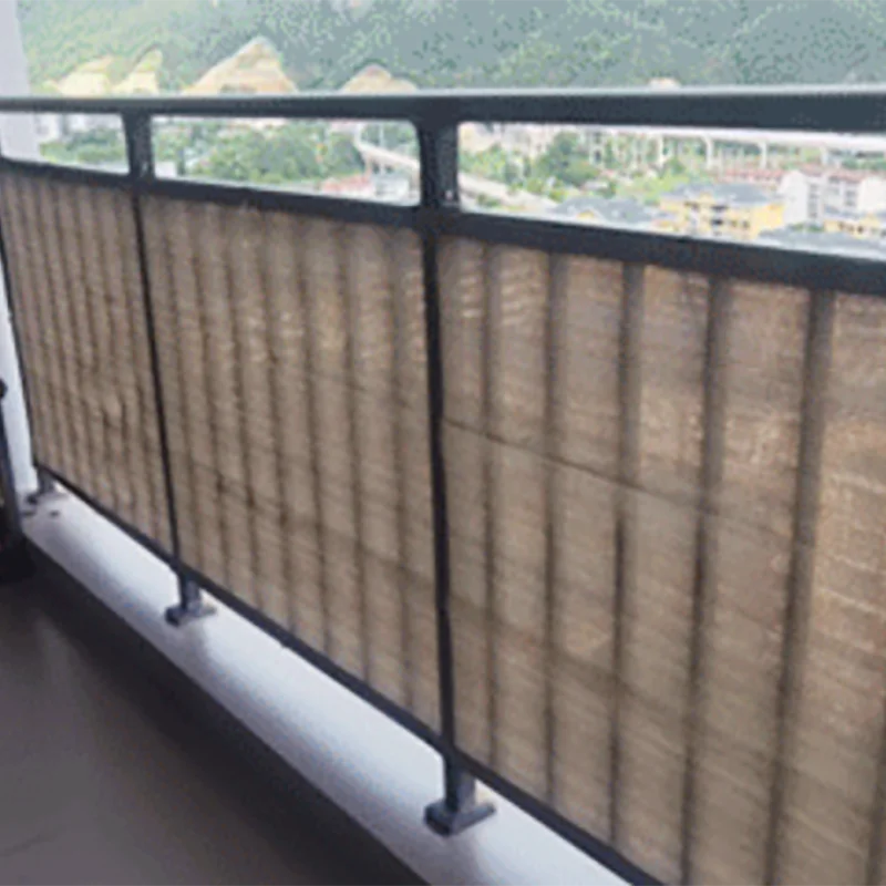 0.9M x 10m Outdoor HDPE Buckle Canvas Shade Cloth Privacy Screen Balcony Cover and Garden Fence Shade Sail and Mesh