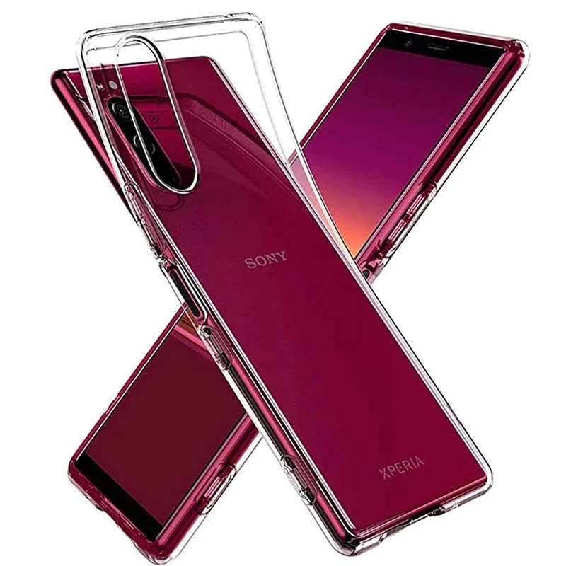 TPU Silicon Clear Bumper Soft Case For Sony Xperia 1VI 10VI 1V 5V 10V 1 5 1IV 5IV 10IV 1II 10II 5II 10III 5III 1III Cover