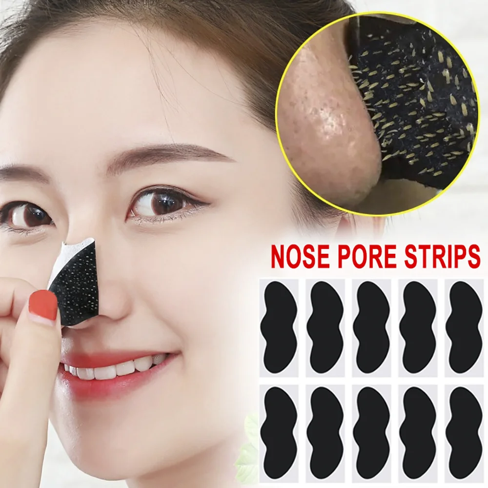 10/20/50/100PCS Blackhead Removing Nose Strips for Unisex Acne and Pimple Treatment Pore Shrinking Nasal Patches for Skin Care