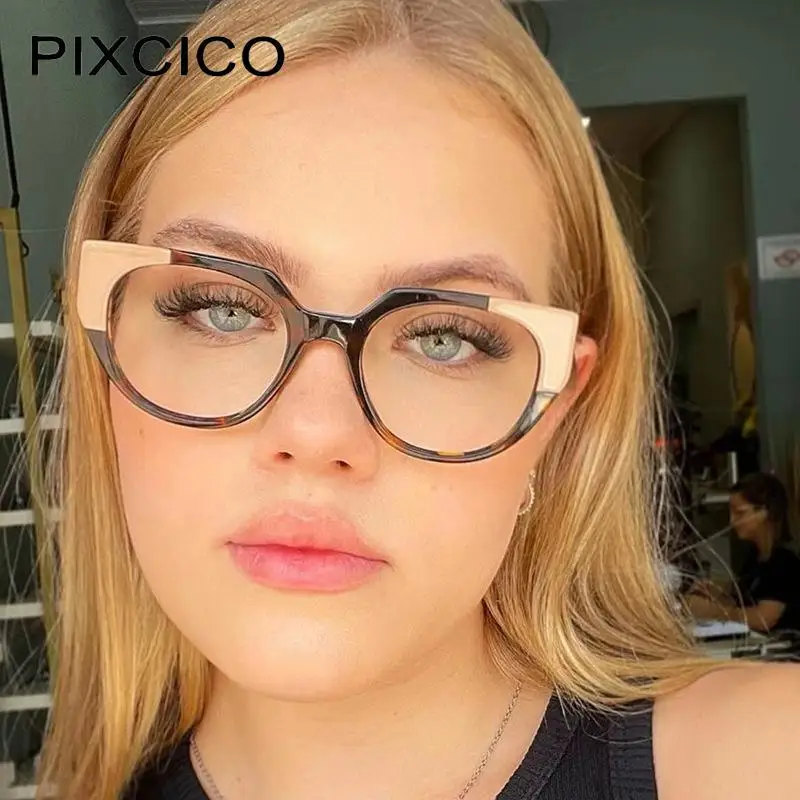 R56954 Ladies Trend Reading Glasses Diopters +1.0 +2.0 +3.0 Fashion Colorful Tr90 Retro Leopard Presbyopic Eyeglass