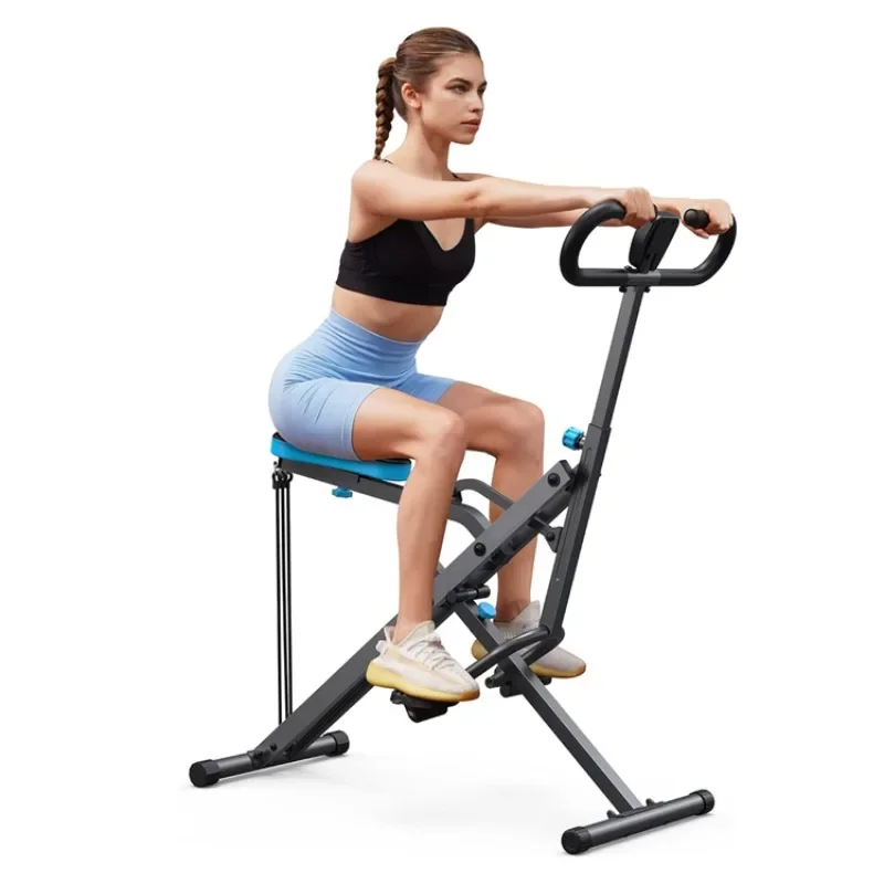 

Squat Machine 2 in 1 Squat Rowing Machine Adjustable Rodeo Core Fitness Machine Hips Hips Thighs