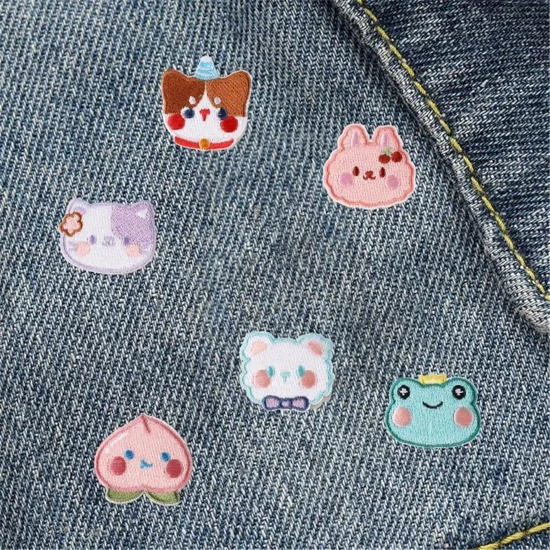 12 stuks dierenpatches zelfklevende patches sticker nosewing voor kleding hoed en accessoires decoratie voor kledingreparatie