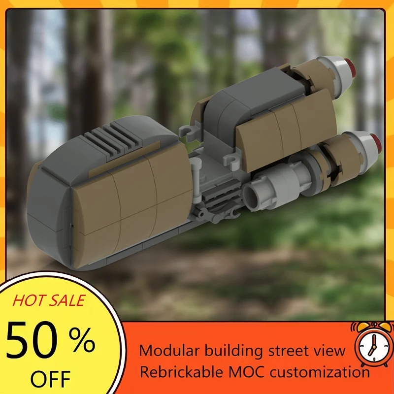 

Набор из 121 детали: Популярная модель космического велосипеда из фильма «Звездные войны», конструктор MOC, модульные технологичные блоки, подарок на праздник, игрушка для сборки, детский набор