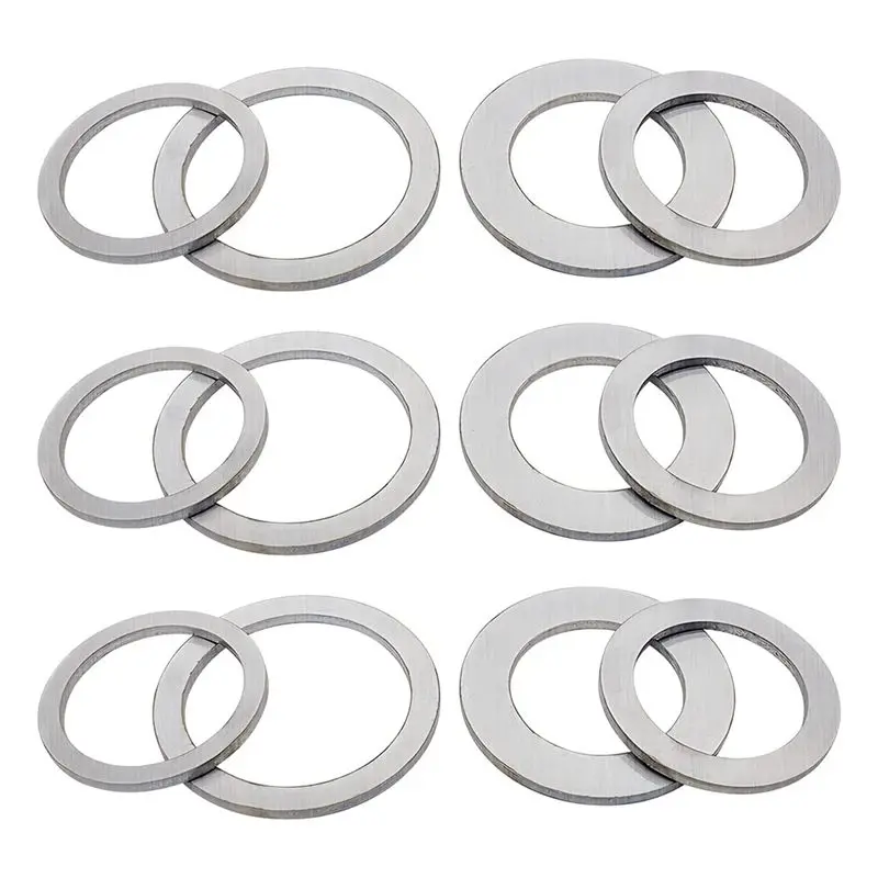 

AB46-Saw Blade Adapter Ring Set Saw Blade Bushing Angle Grinder Inner Aperture Conversion Gasket Metal (12/Pack)