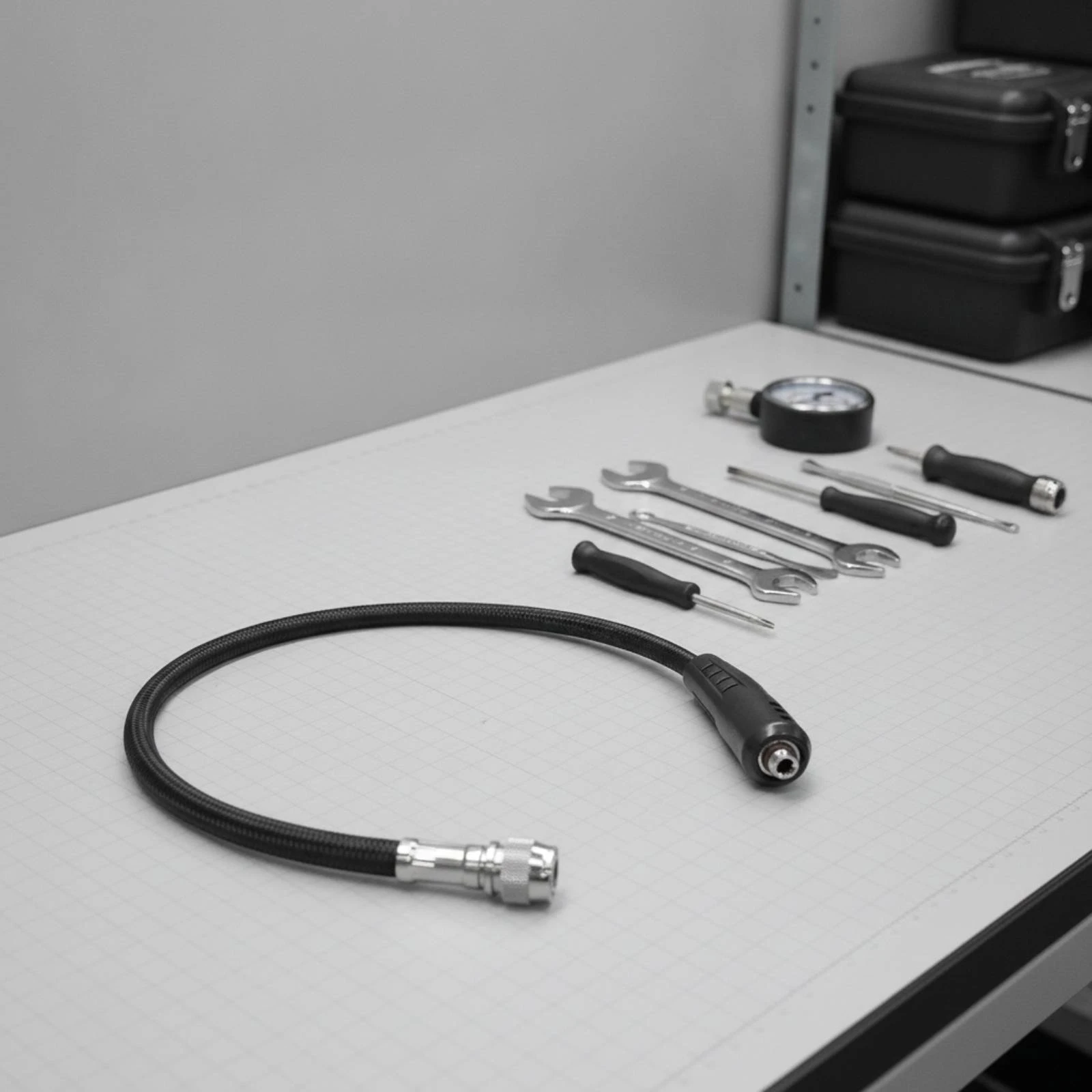 Scuba BCD Inflator Hose Flexible Braided BCD Hose with Safeguarding Sleeve Long-Lasting Snag-Proof