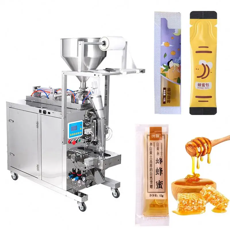 Automatic Ketchup Honey Butter Ice Cream Sauce Sachet Paste Filling Packaging Packing Machine