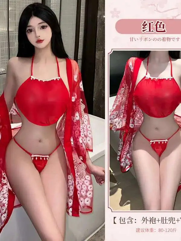 Japonês impresso quimono pura malha fina sexy sedutor vestido elegante moda sexy feminino topos mini vestido 2024 novos topos 0gxh