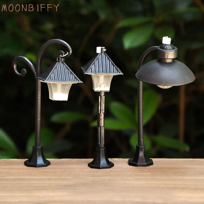 Plastic Model Street Lamp, Moss, Micro Landscape Ornaments, Carnivorous Plants, Creative Landscaping, Street Lamp Ornaments