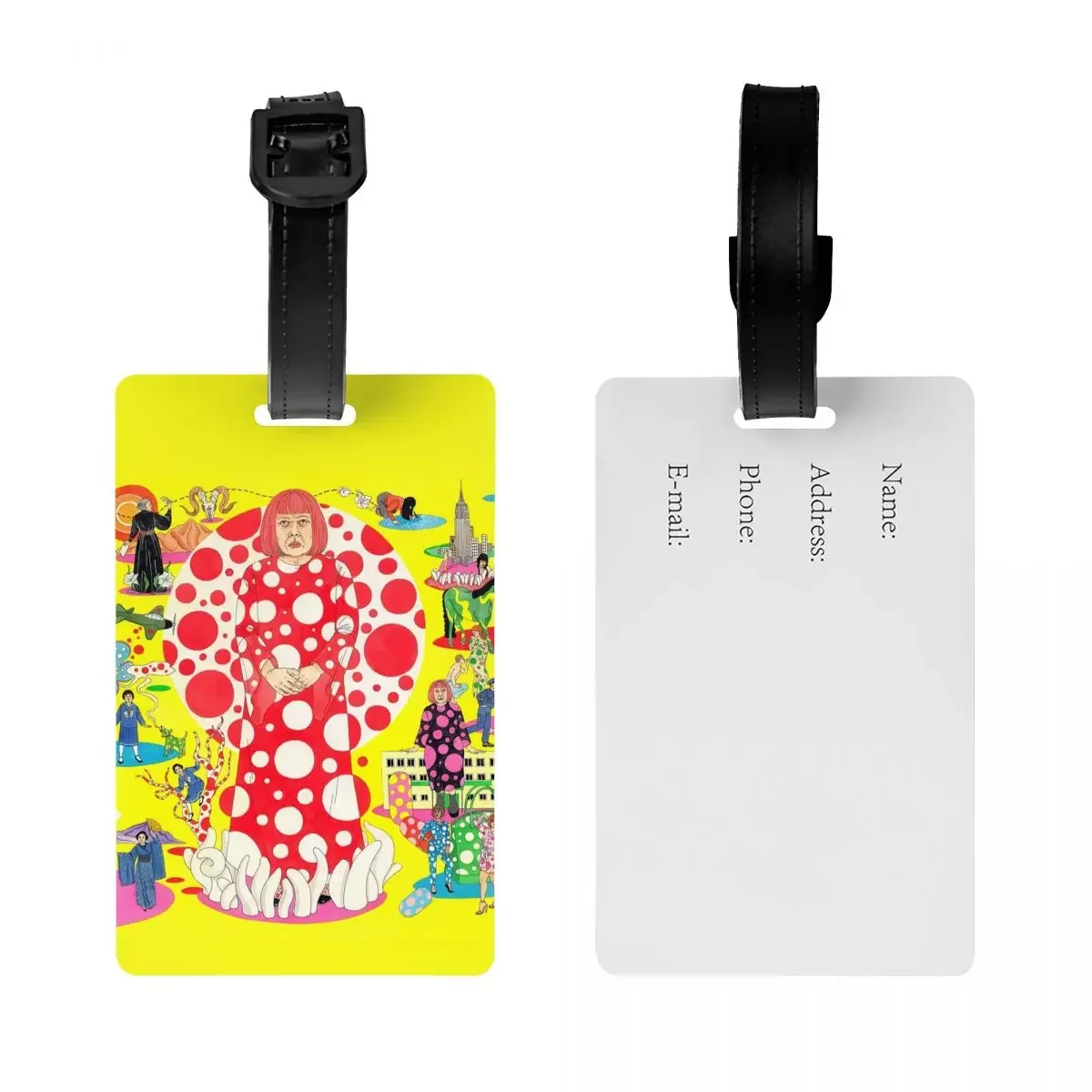 The  Of Yayoi Kusama Luggage Tags for Suitcases Privacy Cover ID Label