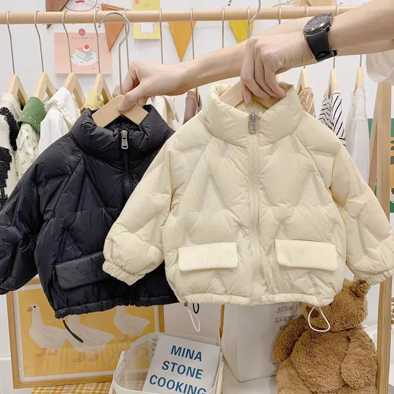 Boys and Girls Lightweight Winter down Cotton Jacket Children's Thick Coat Baby Autumn and Winter Clothes Cotton-Padded Clothes