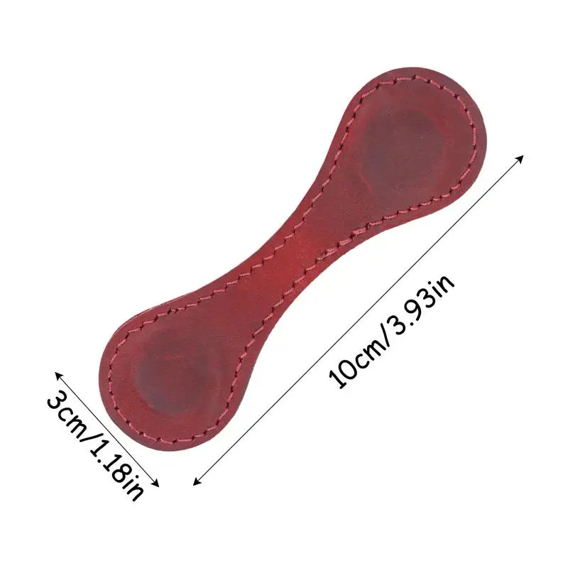 Leather Bookmark Magnetic Retro Leather Magnetic Bookmark Clip Non-Slip Book Marker Clip Corner Page Bookmark Handmade