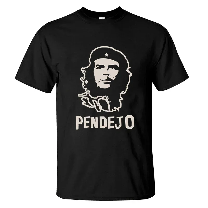 

Мужская футболка 2025 года, повседневная футболка Che Guevara Pendejo с графическим рисунком, летняя футболка с короткими рукавами, 100% хлопок, S-3XL, крутая футболка