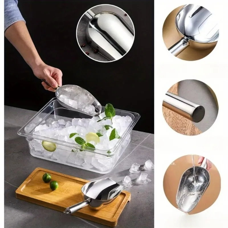 مغرفة طعام للمطبخ، مغرفة متعددة الأغراض للعلب، آيس كريم، دقيق الحلوى، حبوب البن، الفشار، مثالية للحبوب والسكر