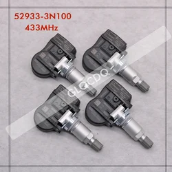 4PCS TPMS Tire Pressure Sensor 433 MHZ 52933-2J100 529332J100 52933-3N100 52933-2M650 52933-B1100 For Hyundai Verna Kia Ceed Sor