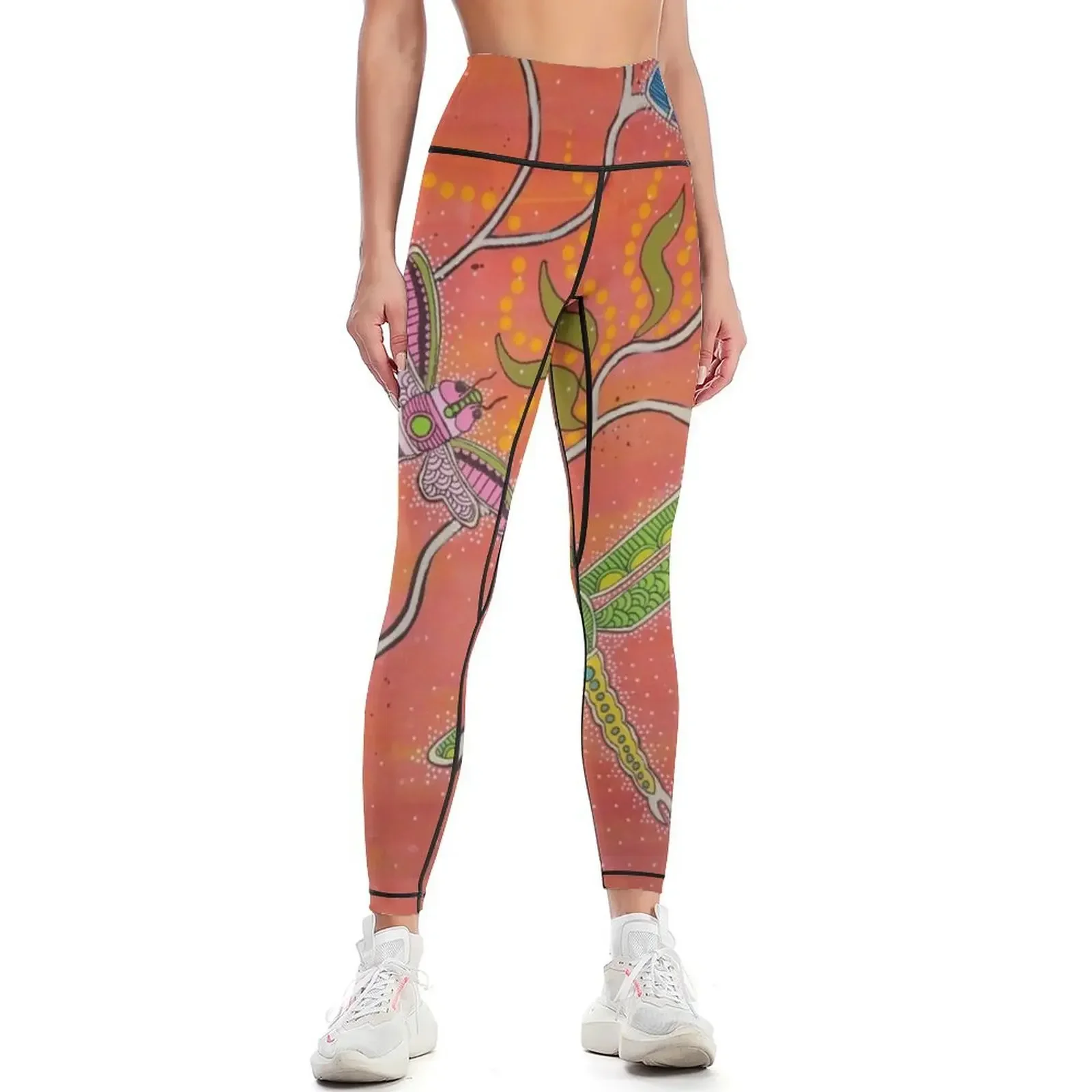 Among the Wattle Leggings gym sportswear woman gym top Women's high waist fitness set gym Womens Leggings