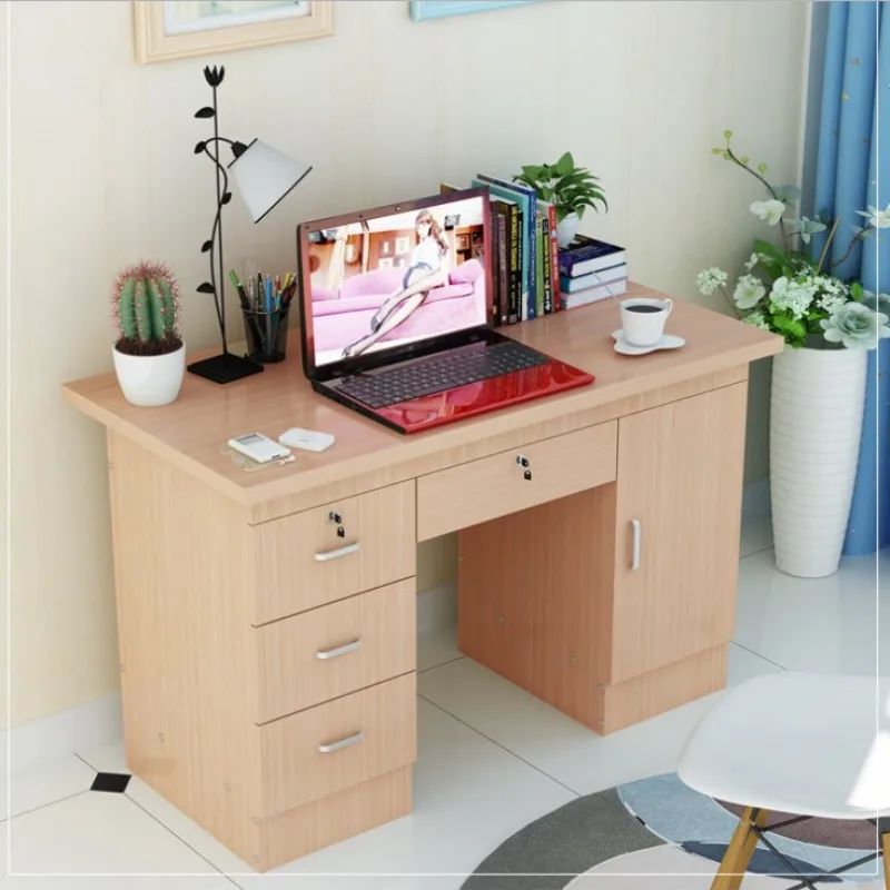 Minimalist flat office desk: a single-person office computer desk