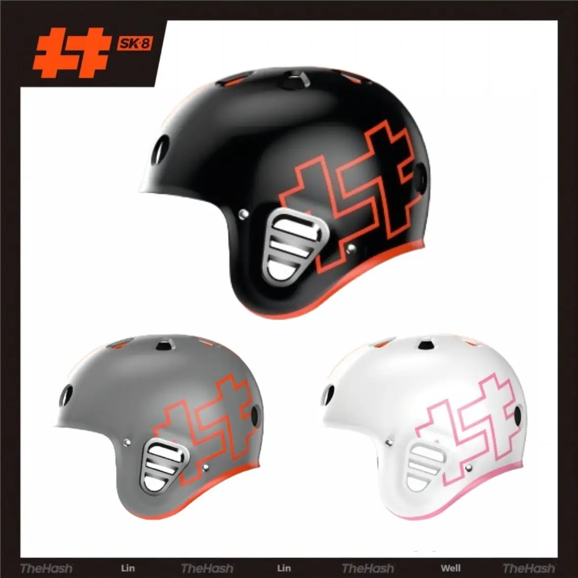 

TheHash Sport Helmet Adult Children Lightweight Impact Resistance for Bicycle Scooter BMX Skateboarding Roller Skating