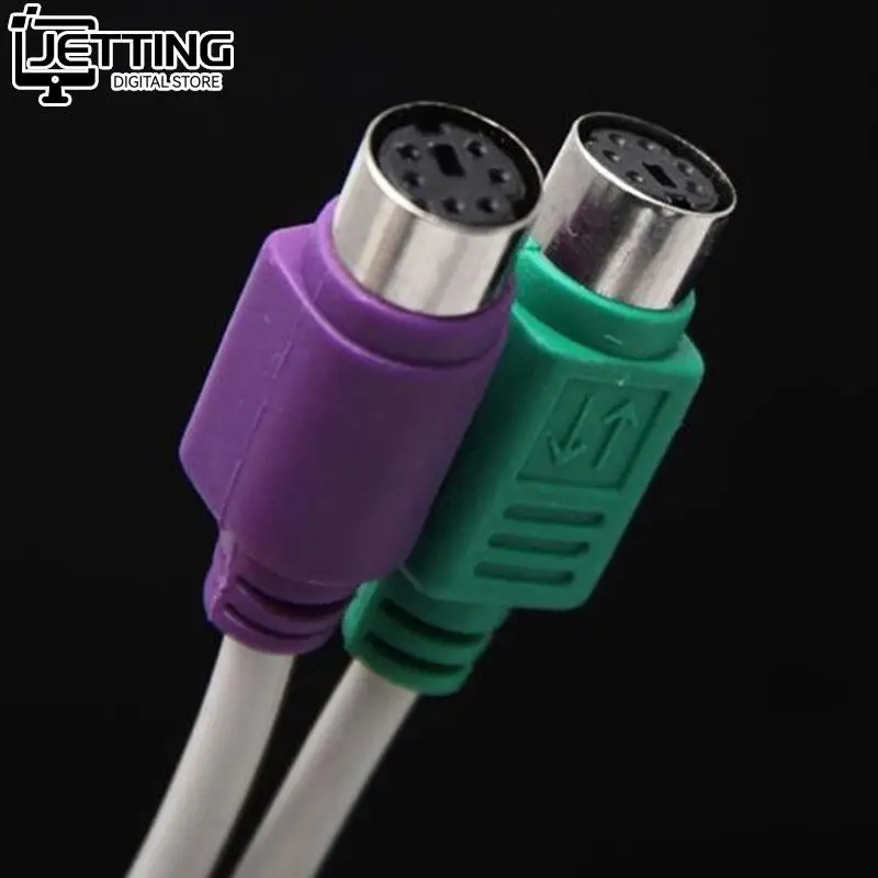 1pc USB Male to PS2 Female Cable Adapter Converter Use For Keyboard Mouse