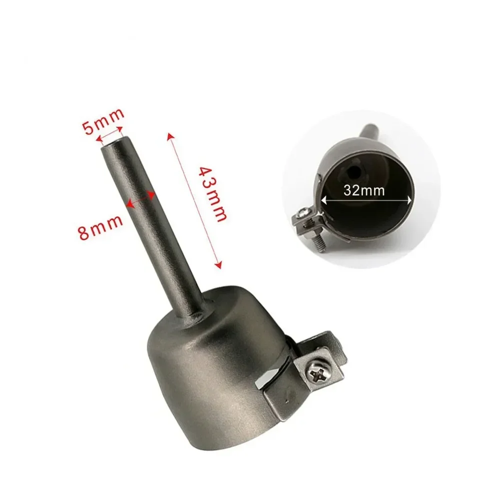 4Pcs 5mm Round & Triangular Speed Welding Nozzle+Tacking Nozzle For Hot Air Welder Torch Welding Plastic Rods