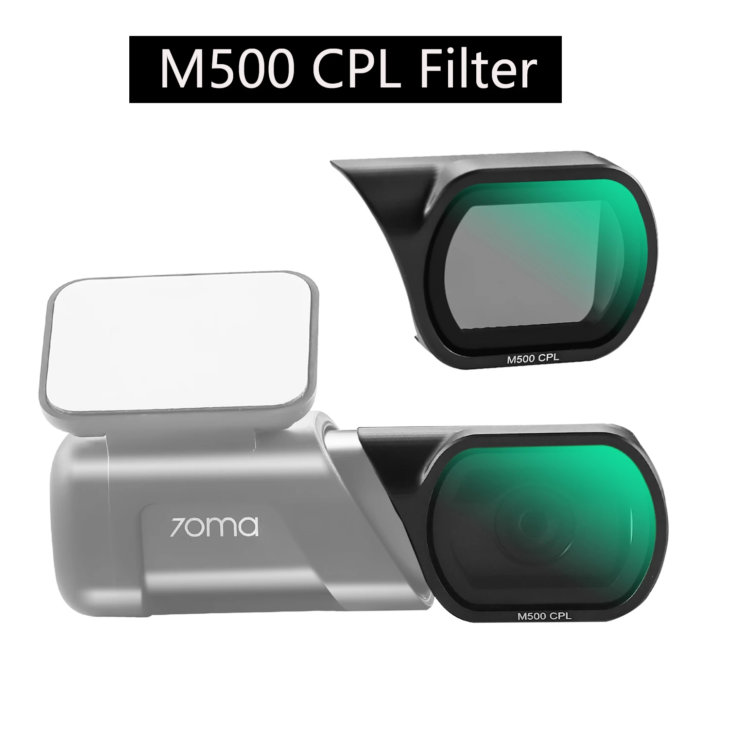 for 70mai Dash Cam M500 CPL Filter for Reduce Glare Reflect Aluminum alloy material