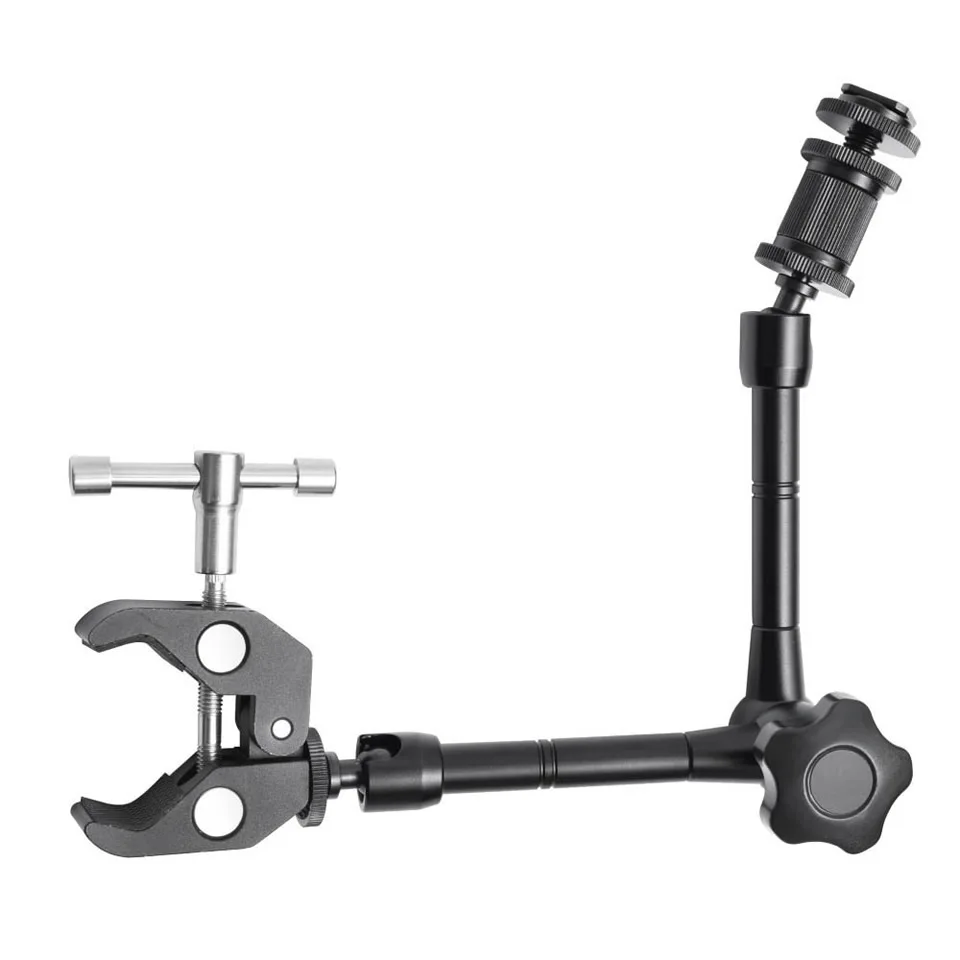 7|11|20 Inch Metal Articulating Magic Arm Super Clamp Holder Stand for DSLR Camera Photo Studio Photography Accessories Prop Kit