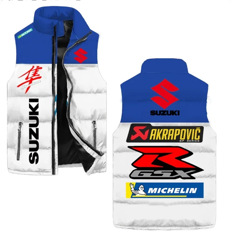 New Autumn and Winter Men's Suzuki VestSuzuki Logo Windbreaker Y2K Personalized Clothing GSX Jacket for Suzuki Endurance Race
