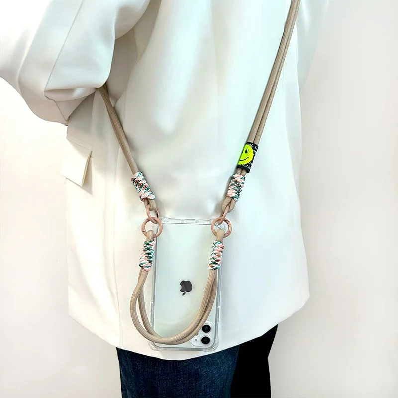 Fashion Lanyard Crossbody Mobile Phone Rope Mobile Phone Case For iphone 17 Air 16 15 14 13 11 12 Pro Max plus Cover